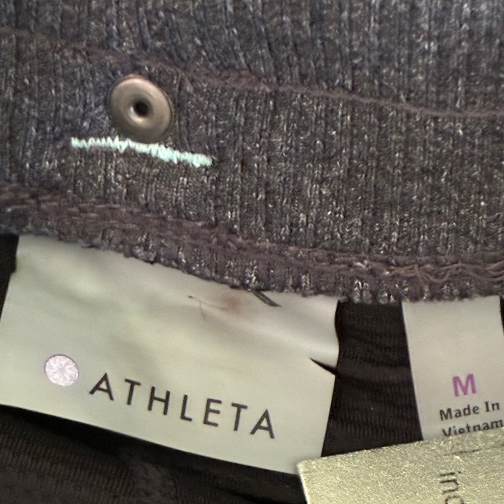Athleta Womens Size Medium Charcoal Gray Heathered Athletic Skort Active - Picture 2 of 6